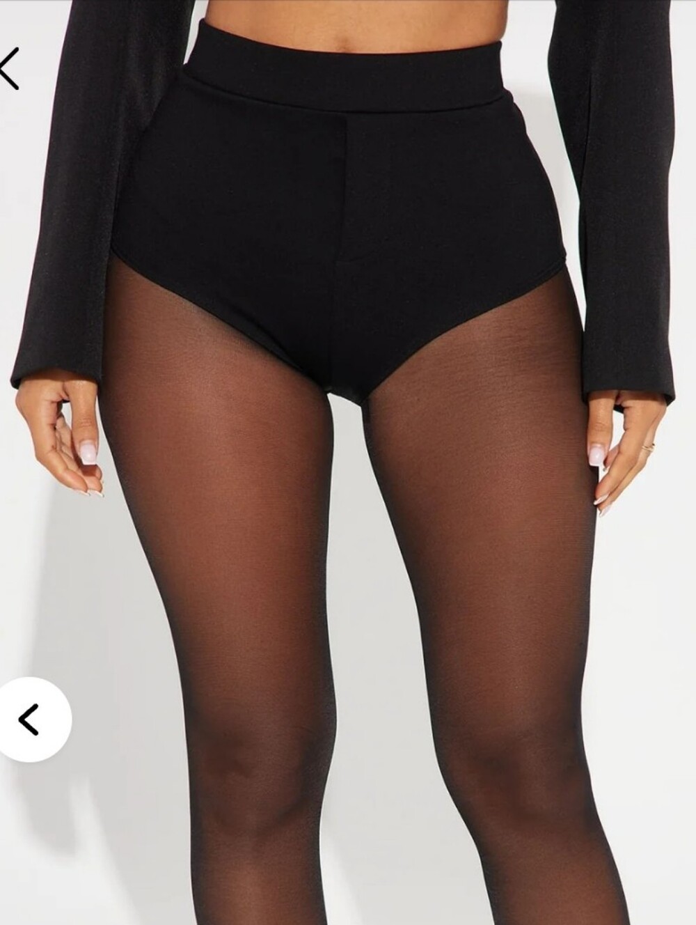 Fashion Nova Fresh Start Micro Booty Short In Black Size 1X
